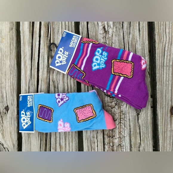 2/$10 NEW Mens 2 Licensed Kellogg’s Pop Tarts Toaster Pastries Fruit Pie Socks - Picture 4 of 5